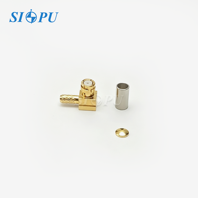 SMP Female Right Angle Connector for RG178 Cable